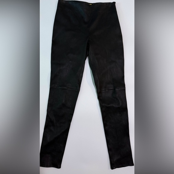 Ralph Lauren Purple Label Pants - Ralph Lauren Purple Label Black Leather Pants Size 2